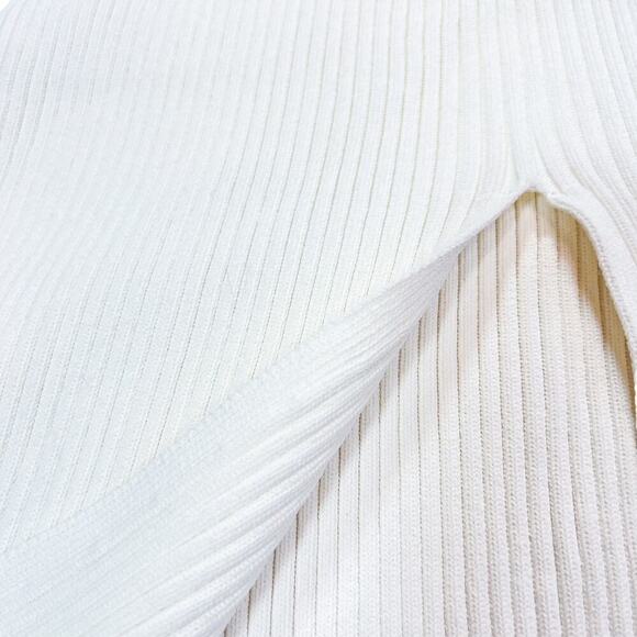 Knit Midi Skirt in White Size S - Picture 5 of 5